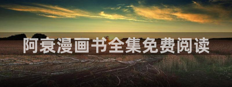 羞羞漫画登录平台：阿衰漫画书全集免费阅读