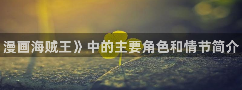 羞羞漫画免费看韩漫：漫画海贼王》中的主要角色和情节简介